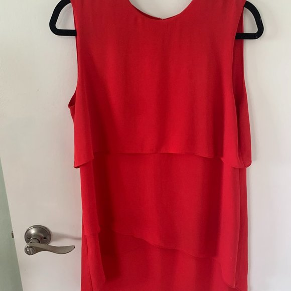Red tiered top by BCBGMaxAzria - Picture 2 of 3